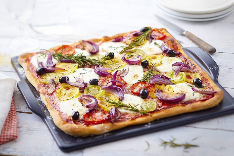 Emile Henry 14" x 14" Square Pizza Stone | Charcoal - Image 4